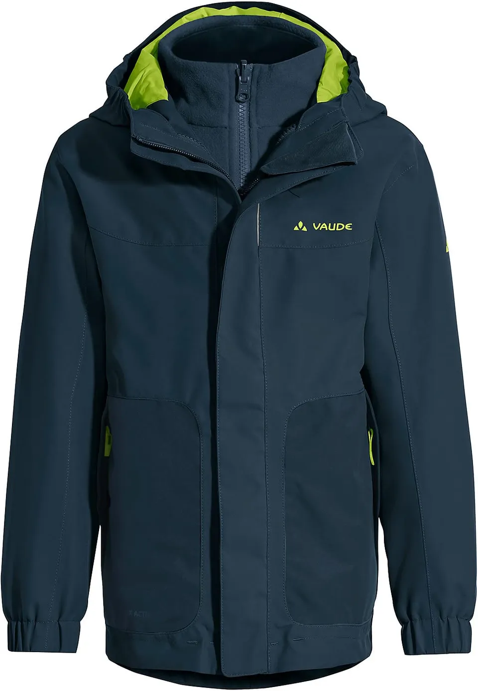 vaude-kids-campfire-giacca-3-in-1-bambino-con-cappuccio-e-giacca-interna-in-pile image 1