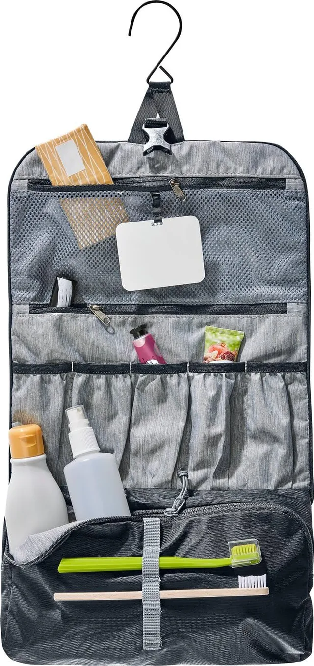 deuter-wash-bag-ii-beauty-case-da-viaggio-con-gancio-appendiabiti-5-tasche-e-spe image 1