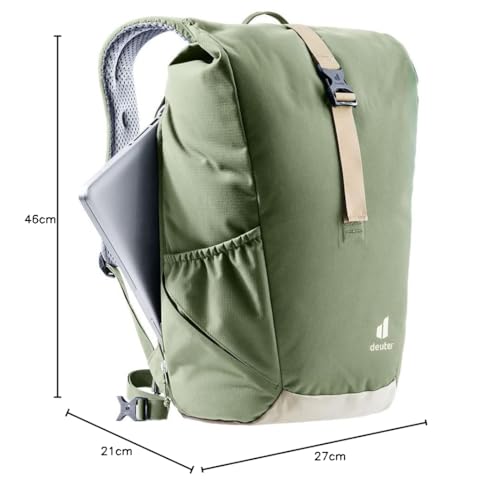 deuter-step-out-22-zainetto-urbano-unisex-22-l-con-roll-top-sistema-dorsale-airs image 7