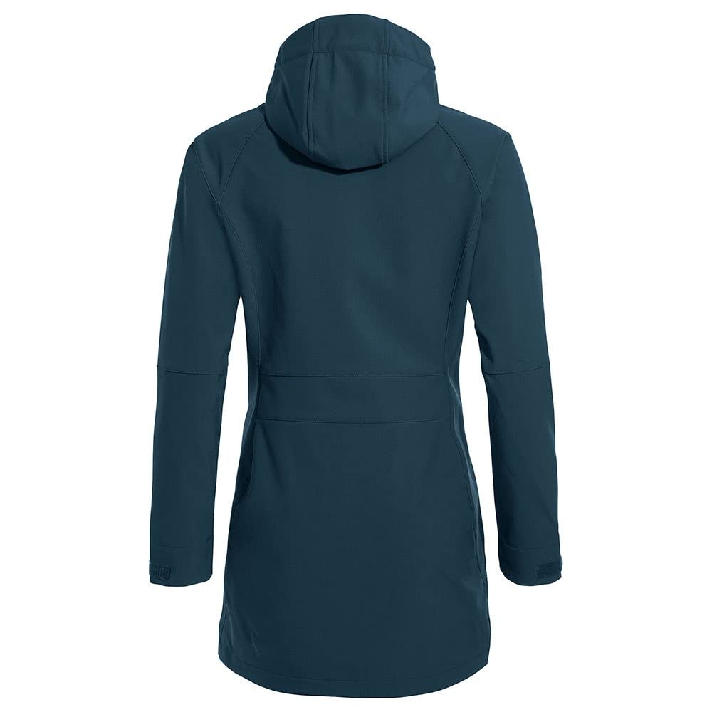 vaude-skomer-cappotto-softshell-donna-con-cappuccio-regolabile-ed-eco-finish-sen image 2