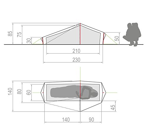vaude-lizard-gul-tenda-da-campeggio-1-persona-3-stagioni-ultraleggera-690-g image 4
