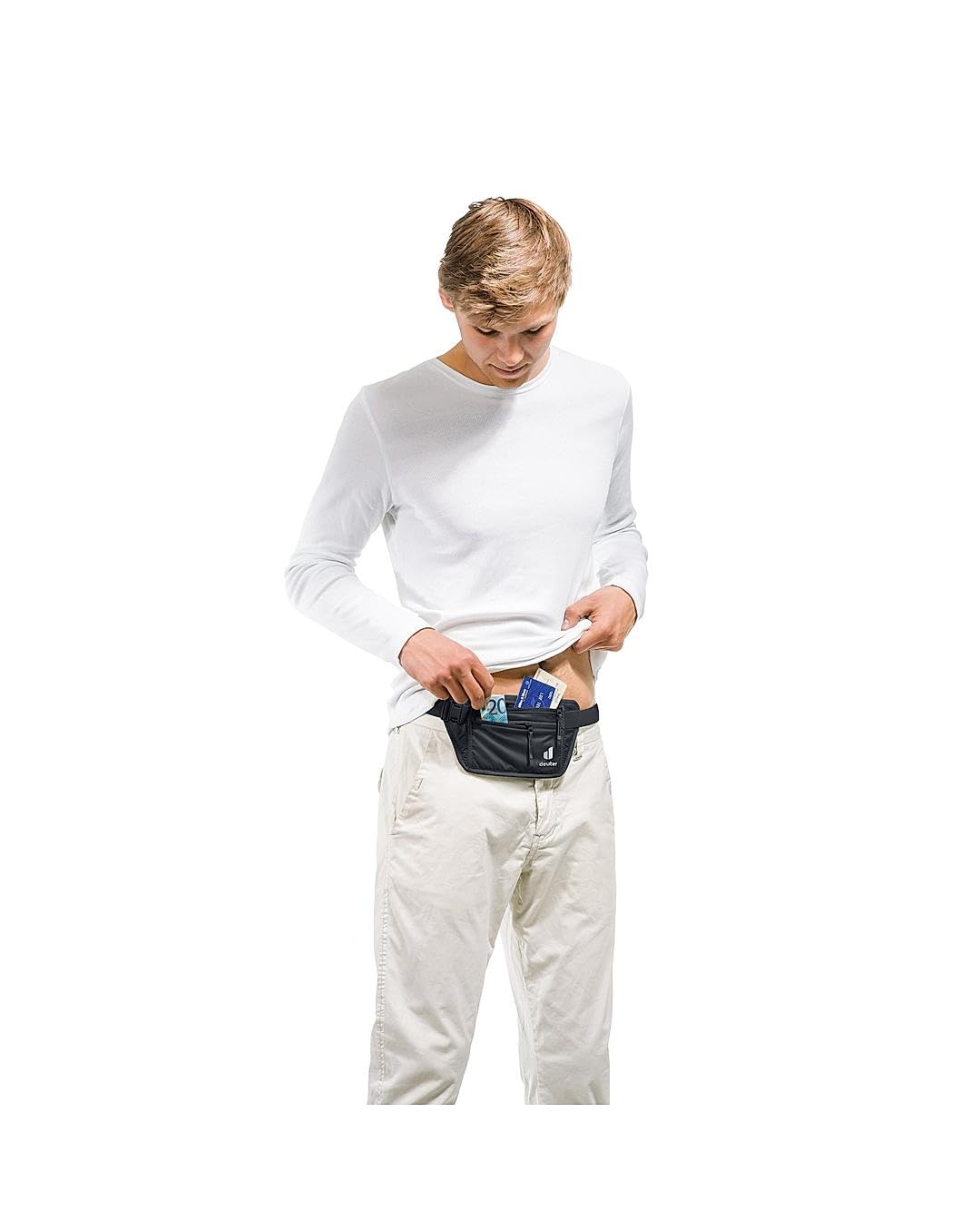 deuter-security-money-belt-i-marsupio-portadenaro-da-viaggio-con-due-tasche-con- image 3