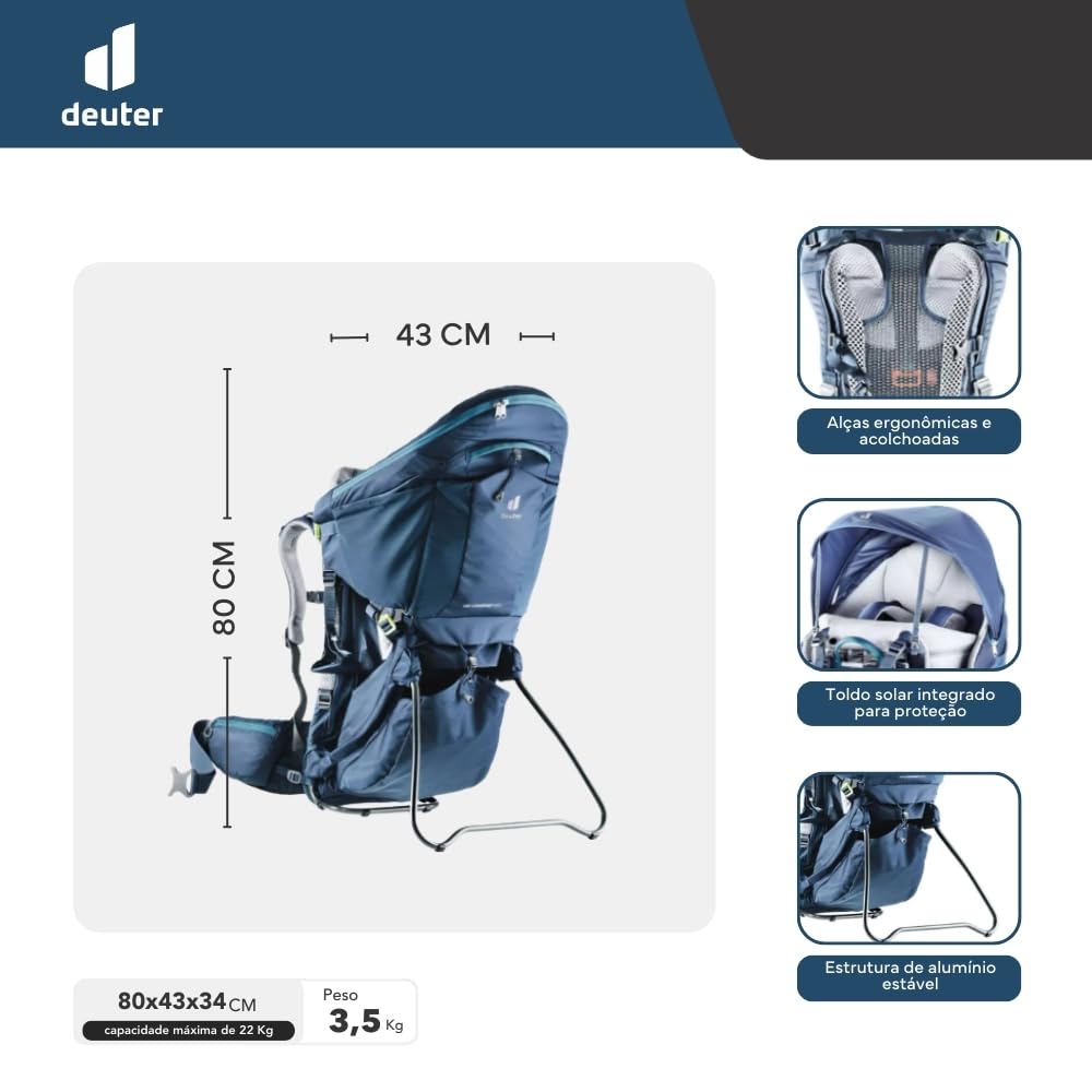deuter-kid-comfort-pro-portabimbo-con-zainetto-rimovibile-schienale-aircomfort-s image 7