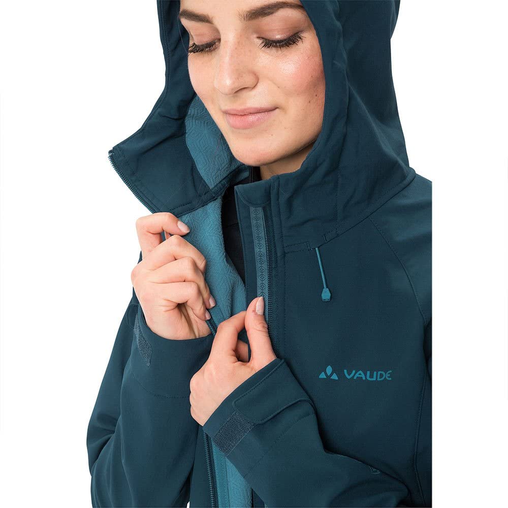 vaude-skomer-cappotto-softshell-donna-con-cappuccio-regolabile-ed-eco-finish-sen image 5