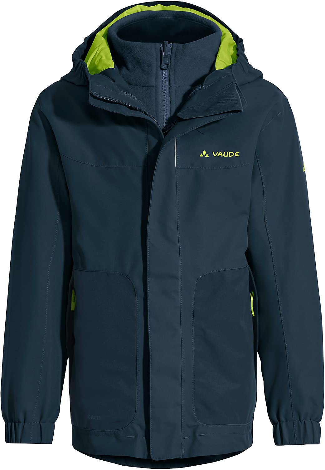 vaude-kids-campfire-giacca-3-in-1-bambino-con-cappuccio-e-giacca-interna-in-pile image 1