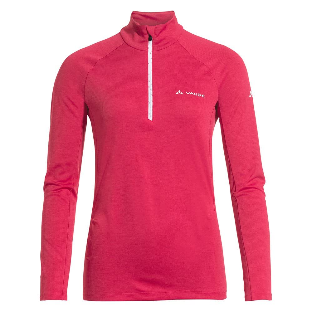vaude-larice-light-shirt-ii-maglietta-termica-donna-con-zip-lunga-traspirante image 4
