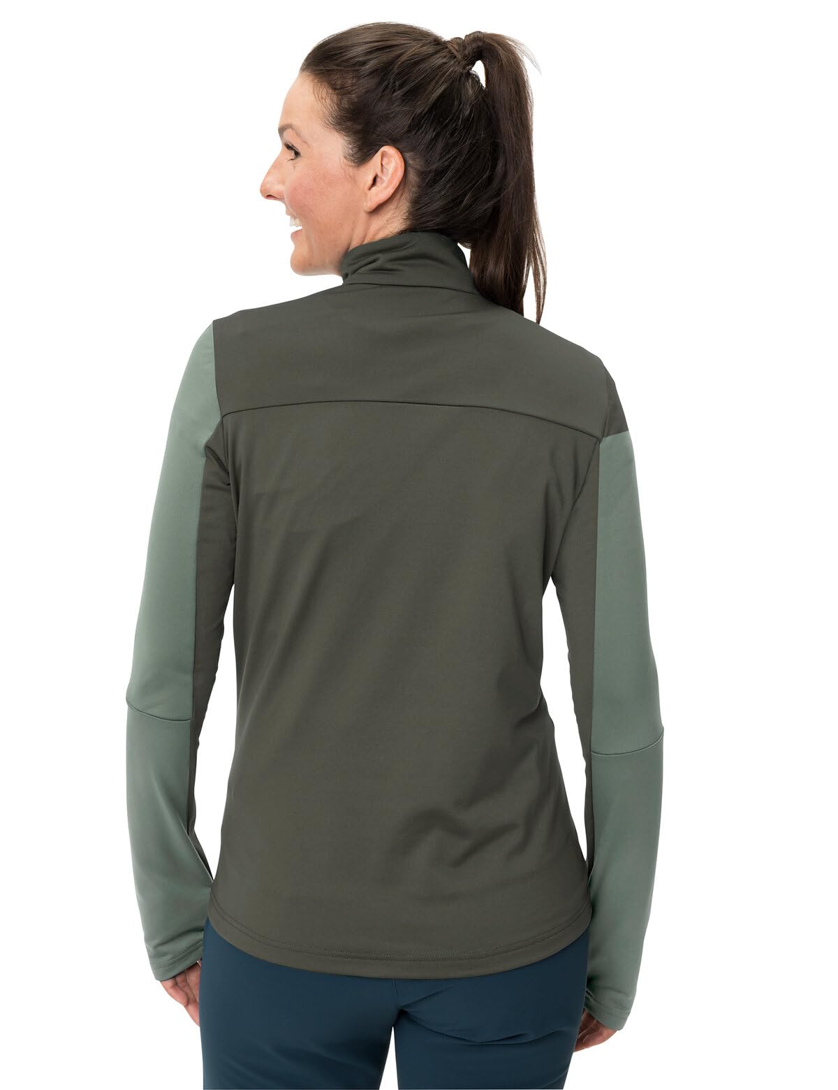 vaude-livigno-halfzip-ii-t-shirt-mezza-zip-donna-da-trekking-e-sport image 5