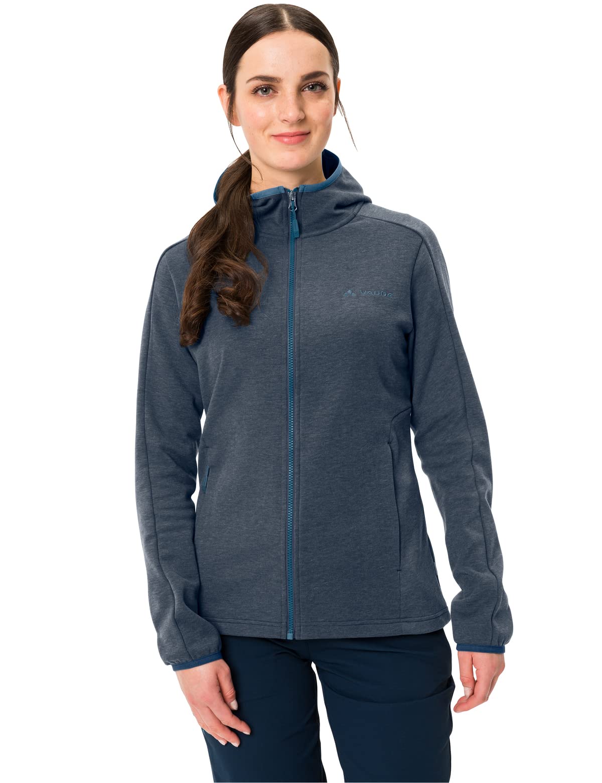vaude-moena-giacca-in-pile-da-donna-in-poliestere-riciclato-e-fibra-di-legno-ant image 5