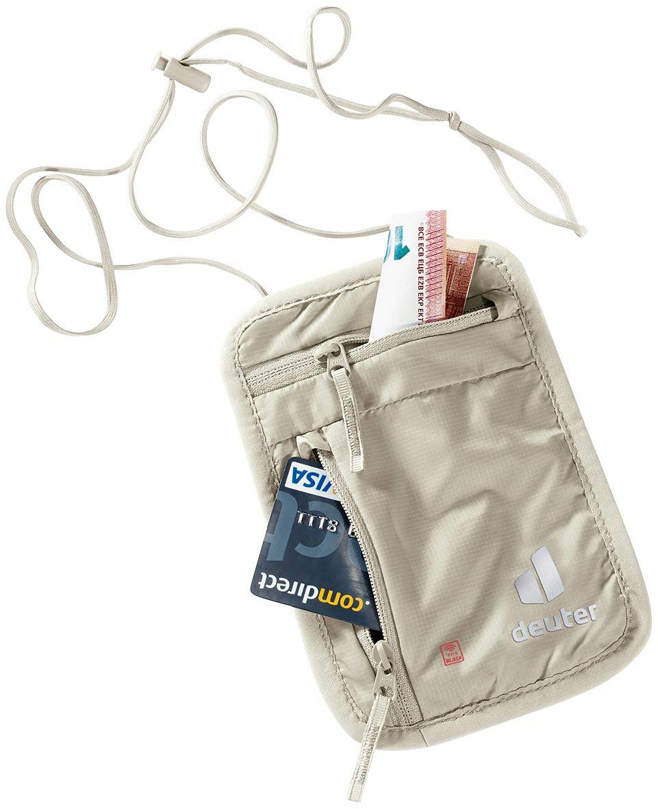 deuter-security-wallet-i-rfid-block-portadocumenti-da-viaggio-da-collo-con-prote image 3