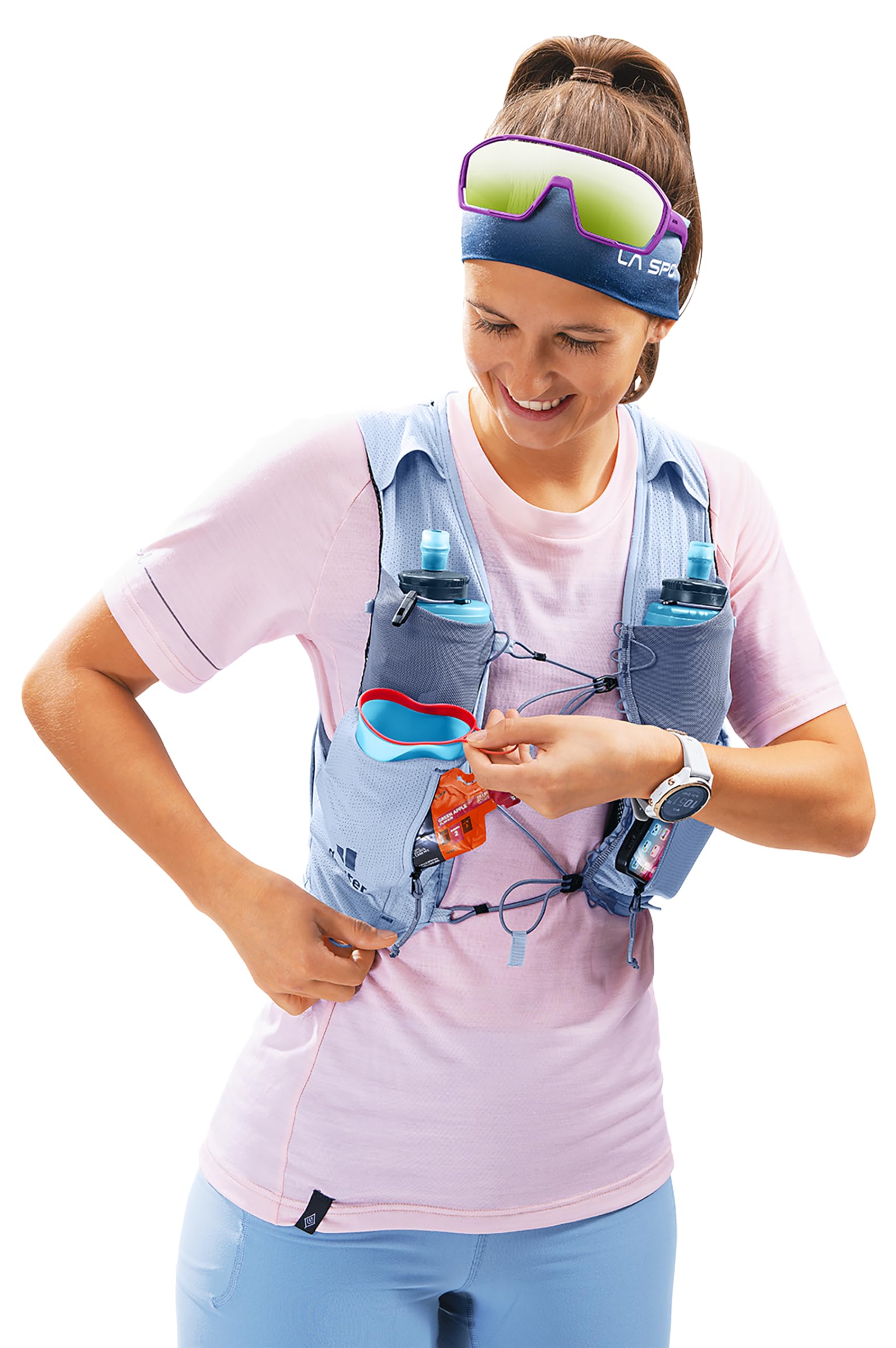 deuter-traick-5-sl-gilet-da-trail-running-donna-con-2-borracce-streamer-500-ml-i image 7