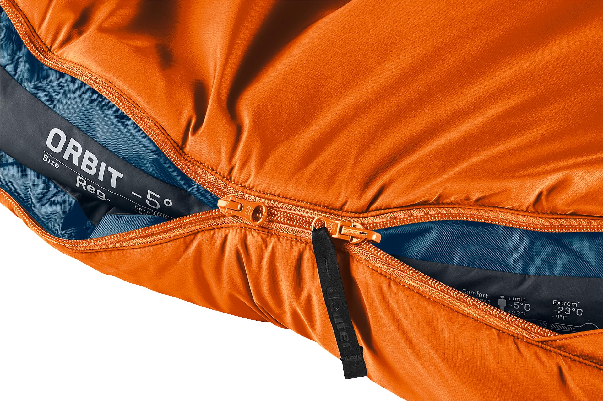 deuter-orbit-5-sacco-a-pelo-sintetico-2023-fino-a-185-cm-con-cerniera-autoblocca image 5