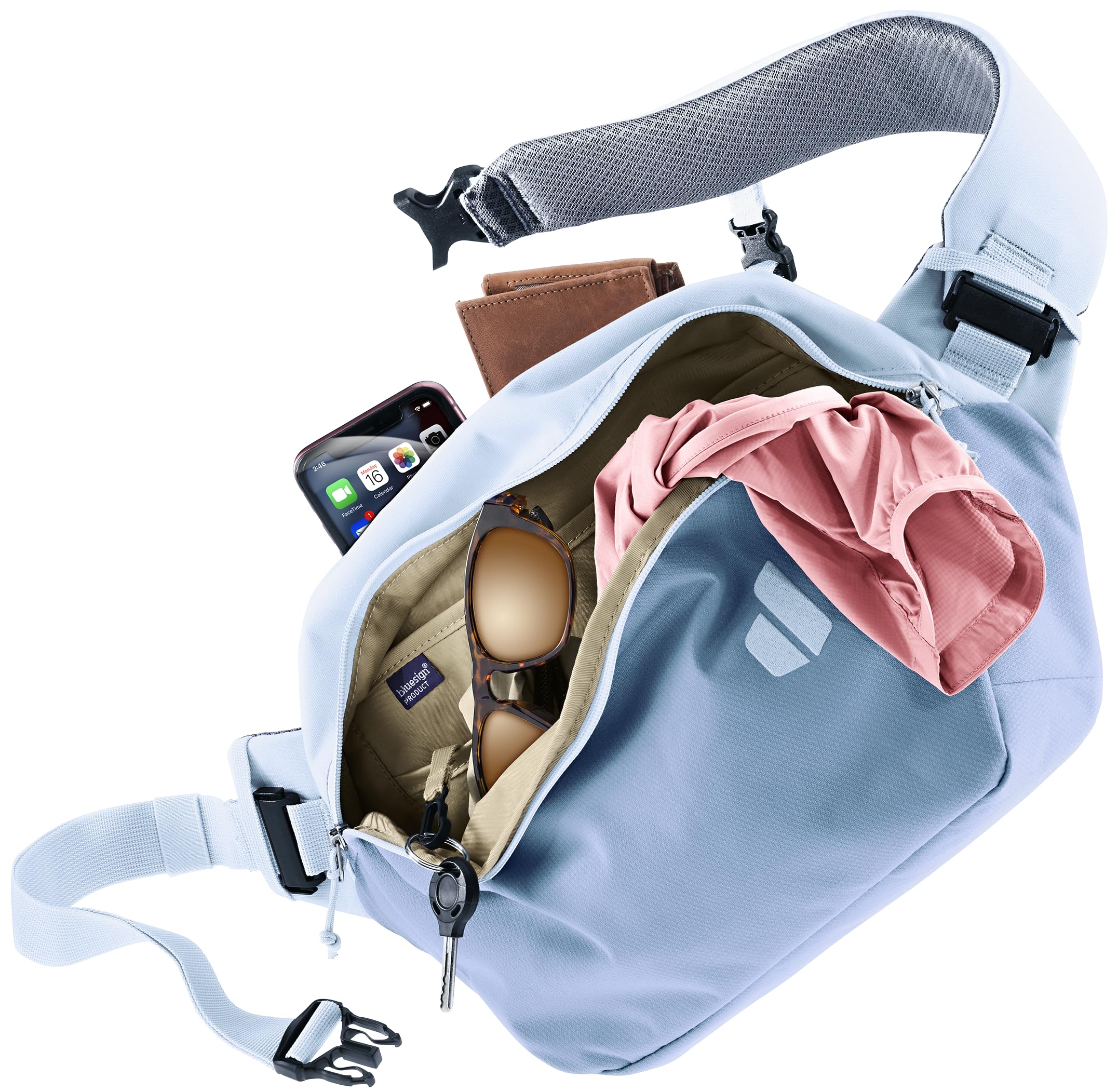 deuter-stroof-5-borsa-monospalla-a-tracolla-urbana-con-cinturino-toracico-cinghi image 5