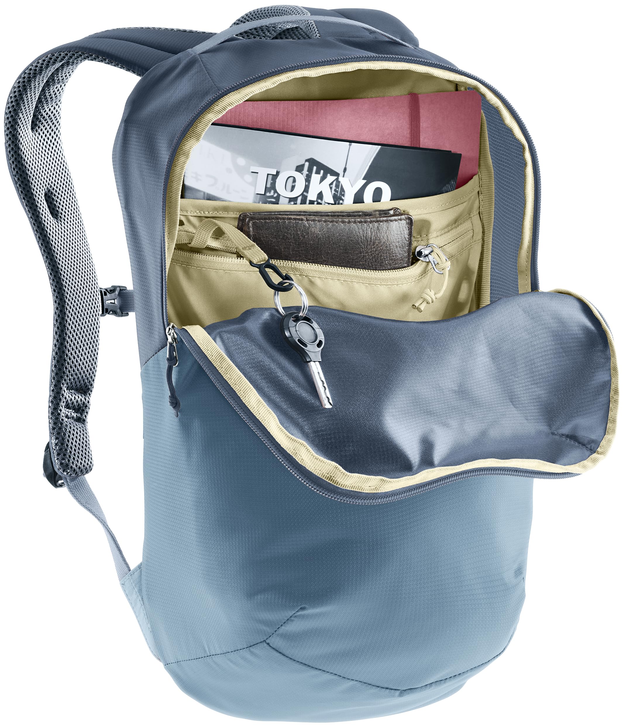 deuter-yort-15-zainetto-urbano-sportivo-15-l-con-dorsale-airstripes-bluesign image 2
