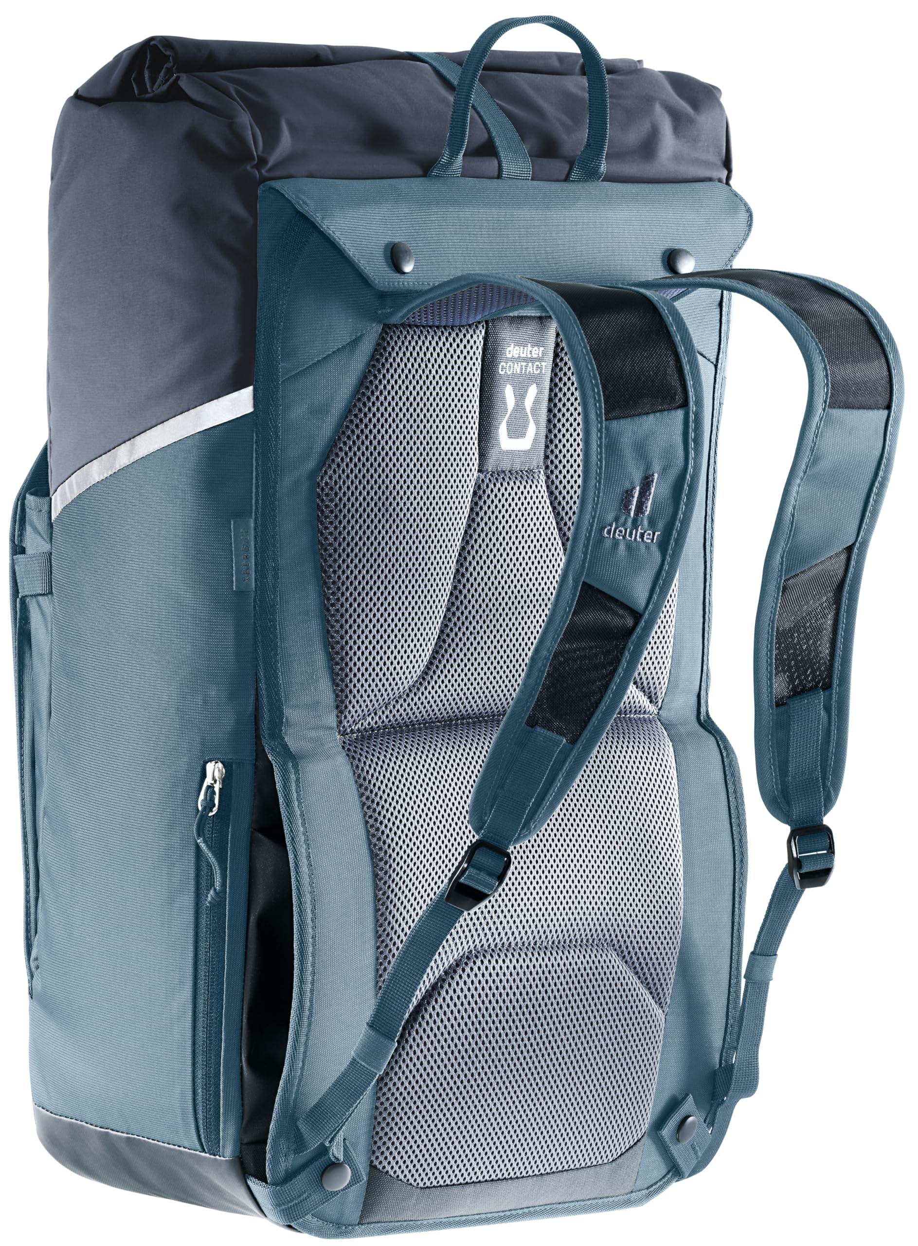 deuter-xberg-25-zaino-e-borsa-posteriore-bici-2in1-contact-e-roll-top image 5