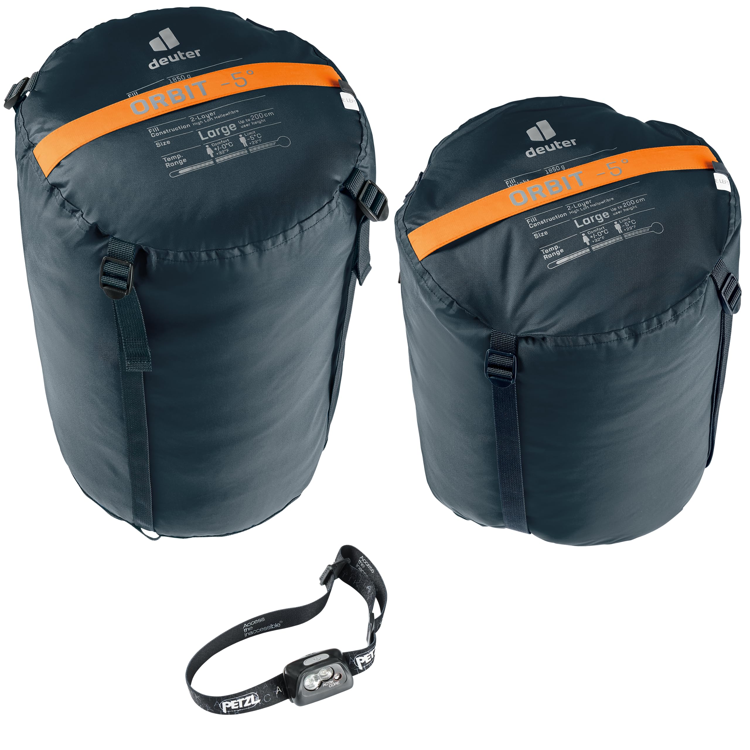 deuter-orbit-5-el-sacco-a-pelo-sintetico-extra-long-modello-2023-fino-a-200-cm image 4
