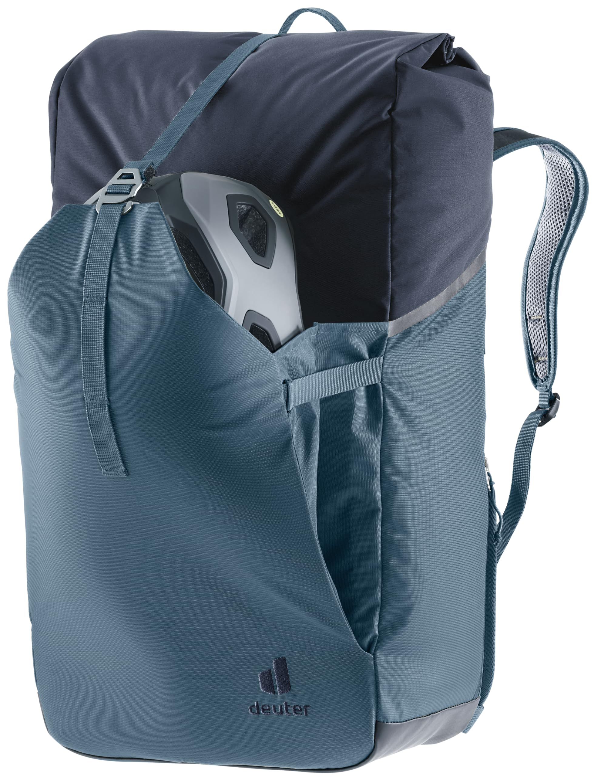 deuter-xberg-25-zaino-e-borsa-posteriore-bici-2in1-contact-e-roll-top image 2